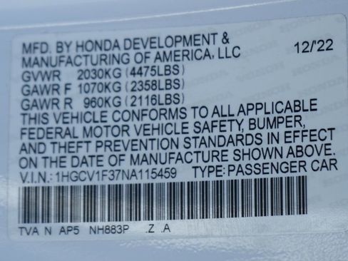 Used 2022 Honda Accord Sport image 45