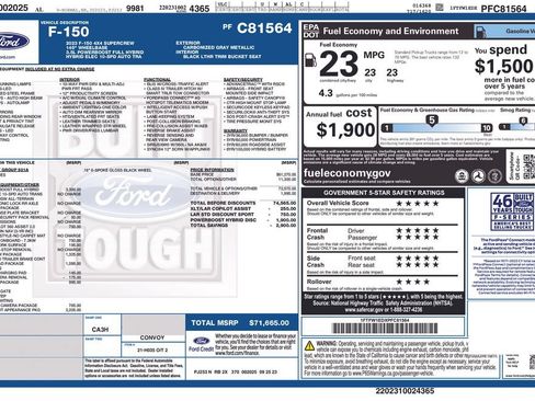 Certified 2023 Ford F150 Lariat AWD/4WD image 27