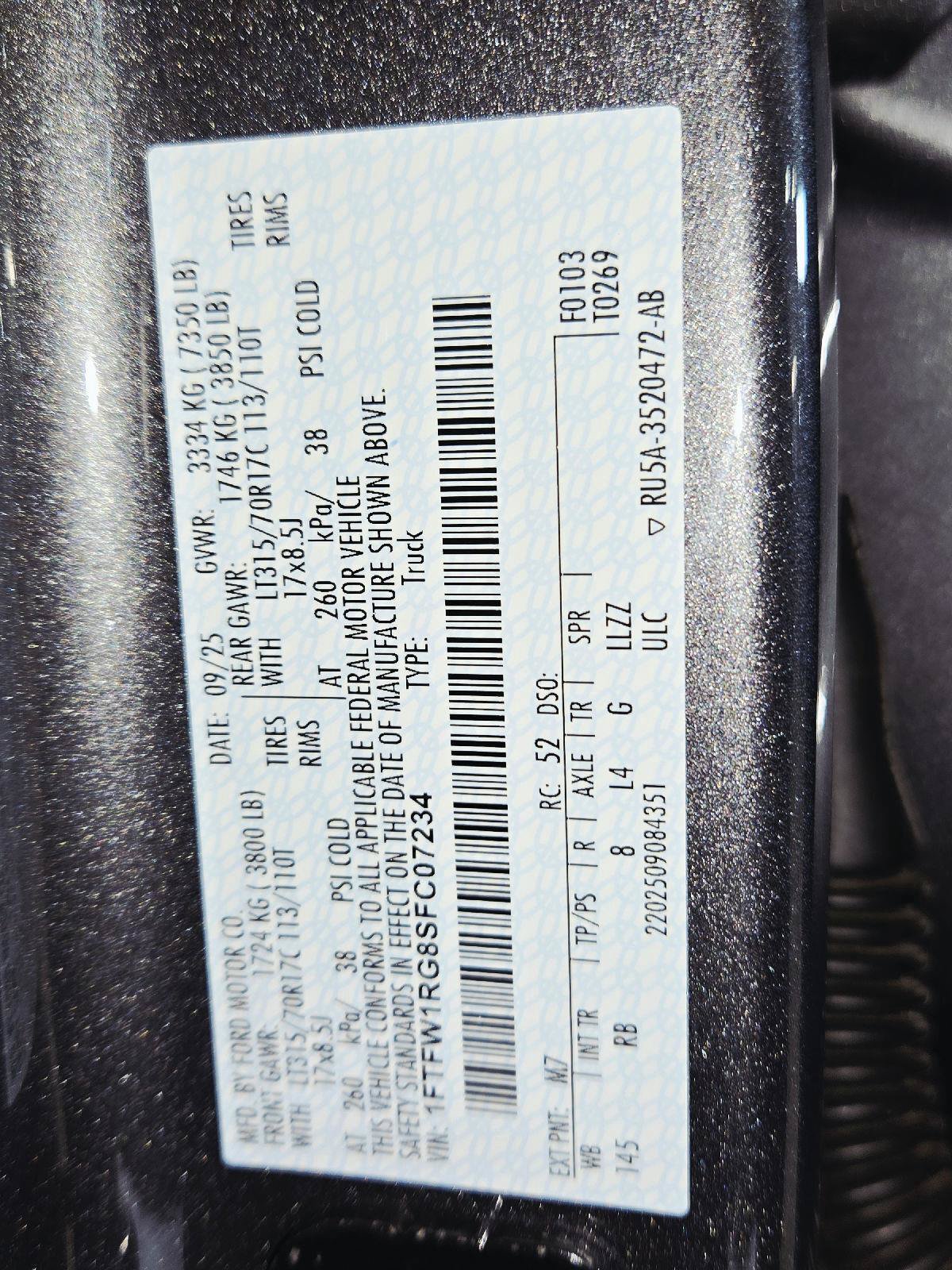 Certified 2025 Ford F150 Raptor AWD/4WD image 89