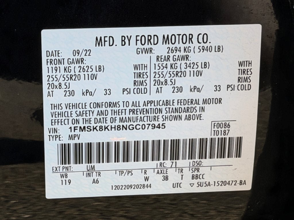 Used 2022 Ford Explorer ST-Line w/ Class IV Trailer Tow Package AWD/4WD image 36