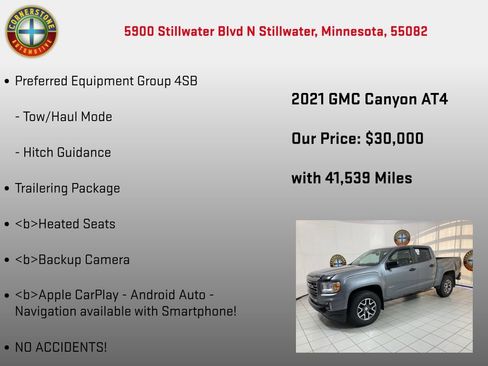 Used 2021 GMC Canyon AT4 w/ Trailering Package image 5