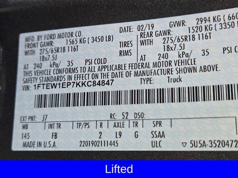 Used 2019 Ford F150 XLT w/ Equipment Group 302A Luxury image 12