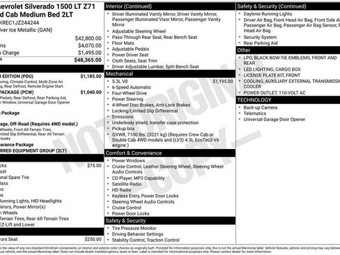 Used 2018 Chevrolet Silverado 1500 LT w/ All Star Edition AWD/4WD image 2