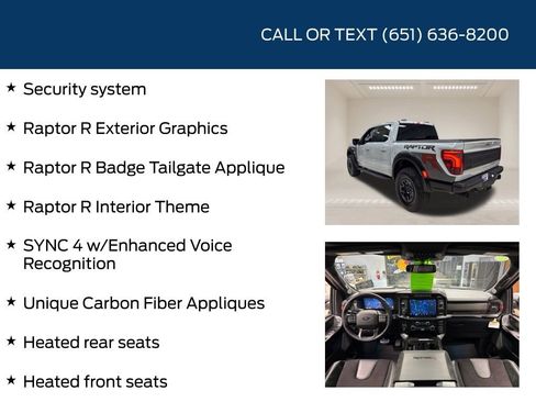 Used 2024 Ford F150 Raptor w/ Equipment Group 803A Raptor R image 20