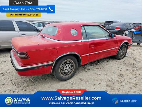 Used 1989 Chrysler TC by Maserati FWD image 4