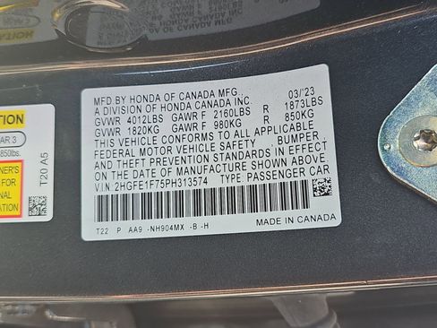 Used 2023 Honda Civic EX image 11