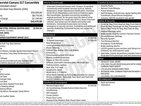 Used 2021 Chevrolet Camaro LT RWD image 5