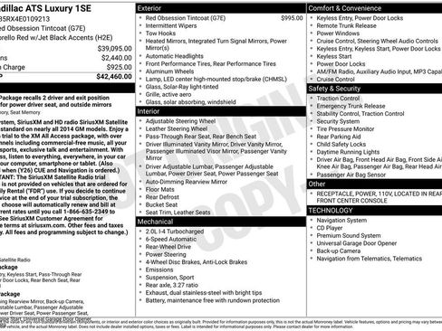 Used 2014 Cadillac ATS Luxury image 22