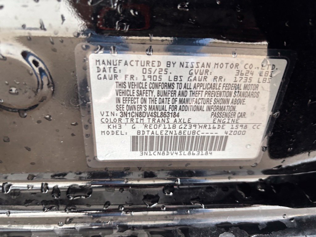 Used 2025 Nissan Versa S w/ S Plus Package FWD image 14