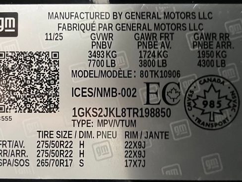 Used 2026 GMC Yukon XL Denali w/ Sun & Power Step Package AWD/4WD image 62