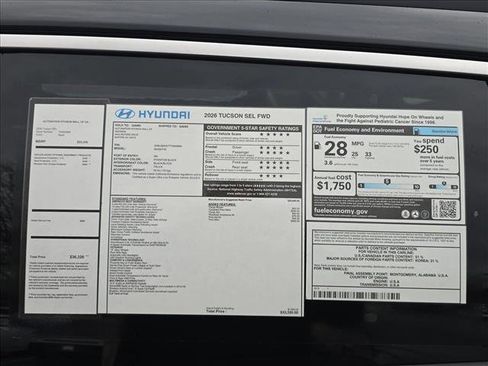 New 2026 Hyundai Tucson SEL FWD image 20