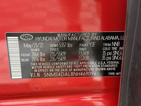 Used 2022 Hyundai Santa Fe Limited AWD/4WD image 21