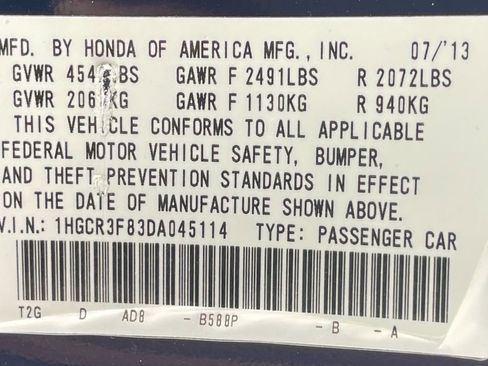 Used 2013 Honda Accord EX-L image 38