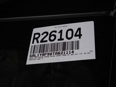 New 2026 Land Rover Range Rover Sport SV AWD/4WD image 42