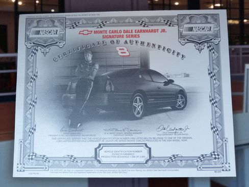 Used 2004 Chevrolet Monte Carlo SS w/ Dale Earnhardt Jr. Package image 2