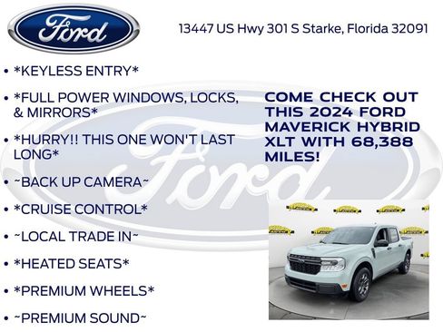 Certified 2024 Ford Maverick XLT w/ XLT Luxury Package FWD image 12