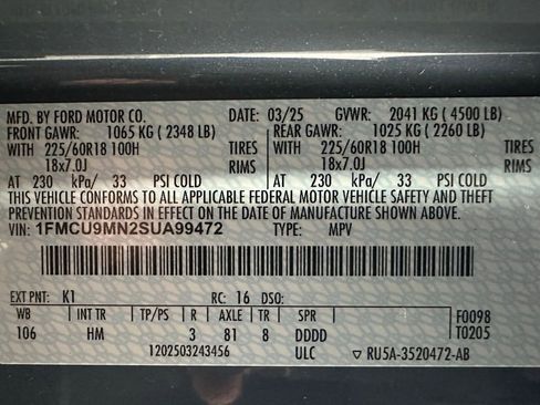 Used 2025 Ford Escape ST-Line image 11