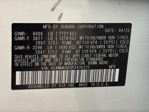 Used 2023 Subaru Ascent Limited image 31