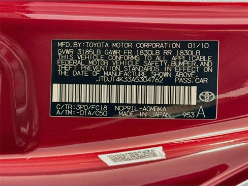 Used 2010 Toyota Yaris 2-Door Hatchback w/ PWR Pkg w/Steel Wheels FWD image 24