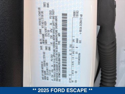 New 2025 Ford Escape Active w/ Tech Pack #1 image 20