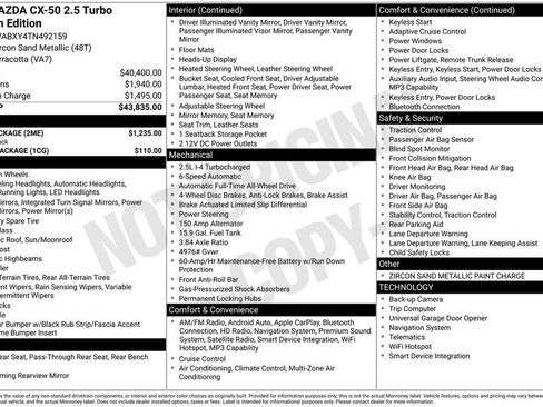 New 2026 MAZDA CX-50 Meridian Edition w/ Apex Package AWD/4WD image 3