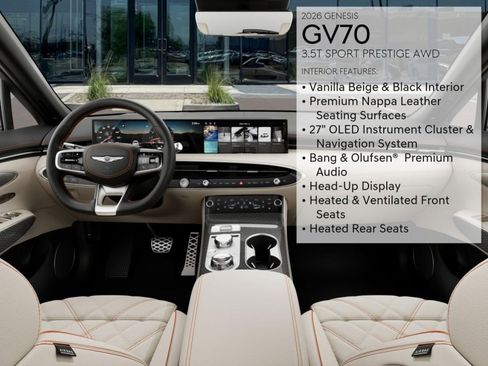 New 2026 Genesis GV70 3.5T Sport Prestige image 15