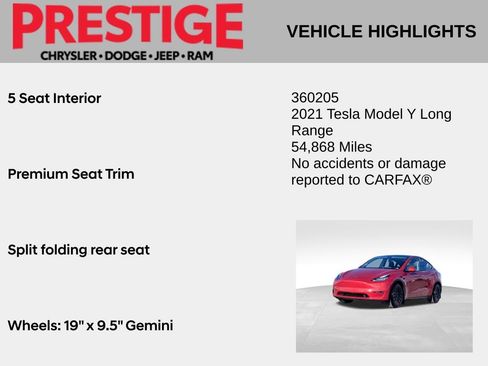 Used 2021 Tesla Model Y Long Range AWD/4WD image 4
