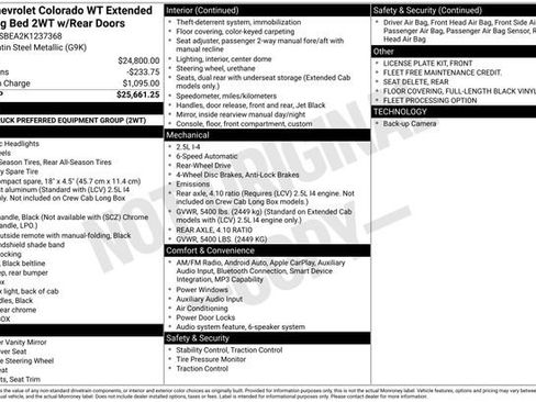 Used 2019 Chevrolet Colorado W/T RWD image 2