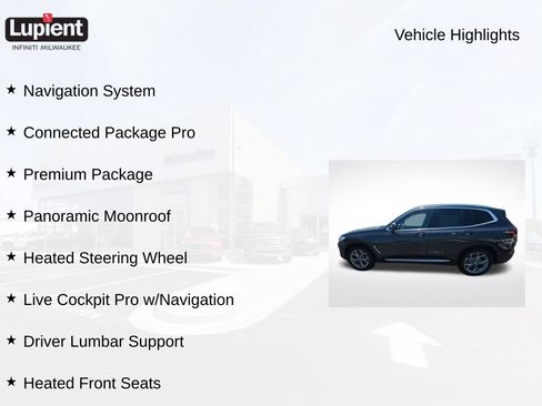 Used 2023 BMW X3 xDrive30i w/ Premium Package AWD/4WD image 2