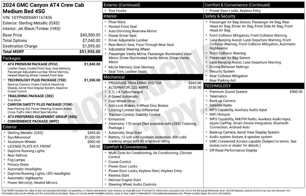 Used 2024 GMC Canyon AT4 w/ AT4 Premium Package AWD/4WD image 7