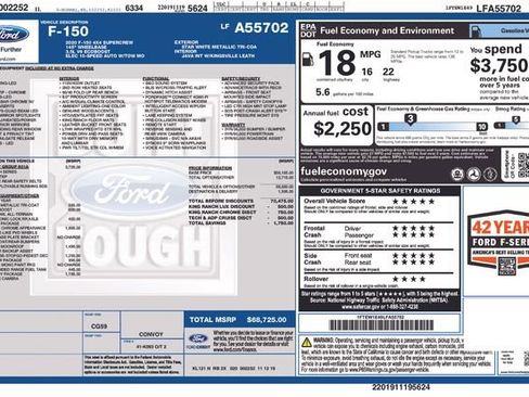 Used 2020 Ford F150 King Ranch w/ Equipment Group 601A Luxury AWD/4WD image 7