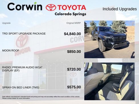 Used 2025 Toyota Tacoma TRD Sport w/ TRD Sport Upgrade Package image 8