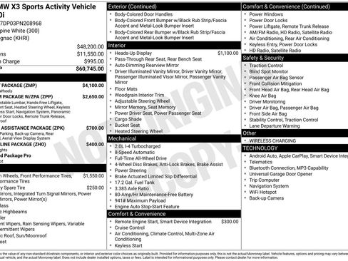 Used 2023 BMW X3 xDrive30i w/ M Sport Package AWD/4WD image 22