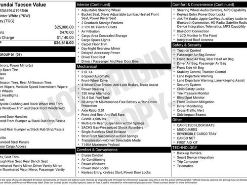 Used 2020 Hyundai Tucson Value FWD image 30