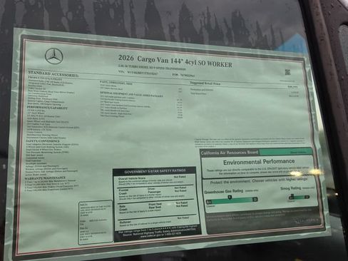 New 2026 Mercedes-Benz Sprinter 2500 image 3