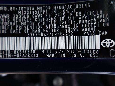 Used 2020 Toyota Corolla LE FWD image 30