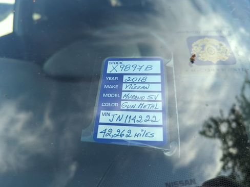 Certified 2018 Nissan Murano SV w/ Cargo Package image 6