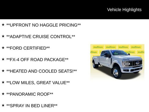 Certified 2025 Ford F450 Platinum w/ FX4 Off-Road Package image 12