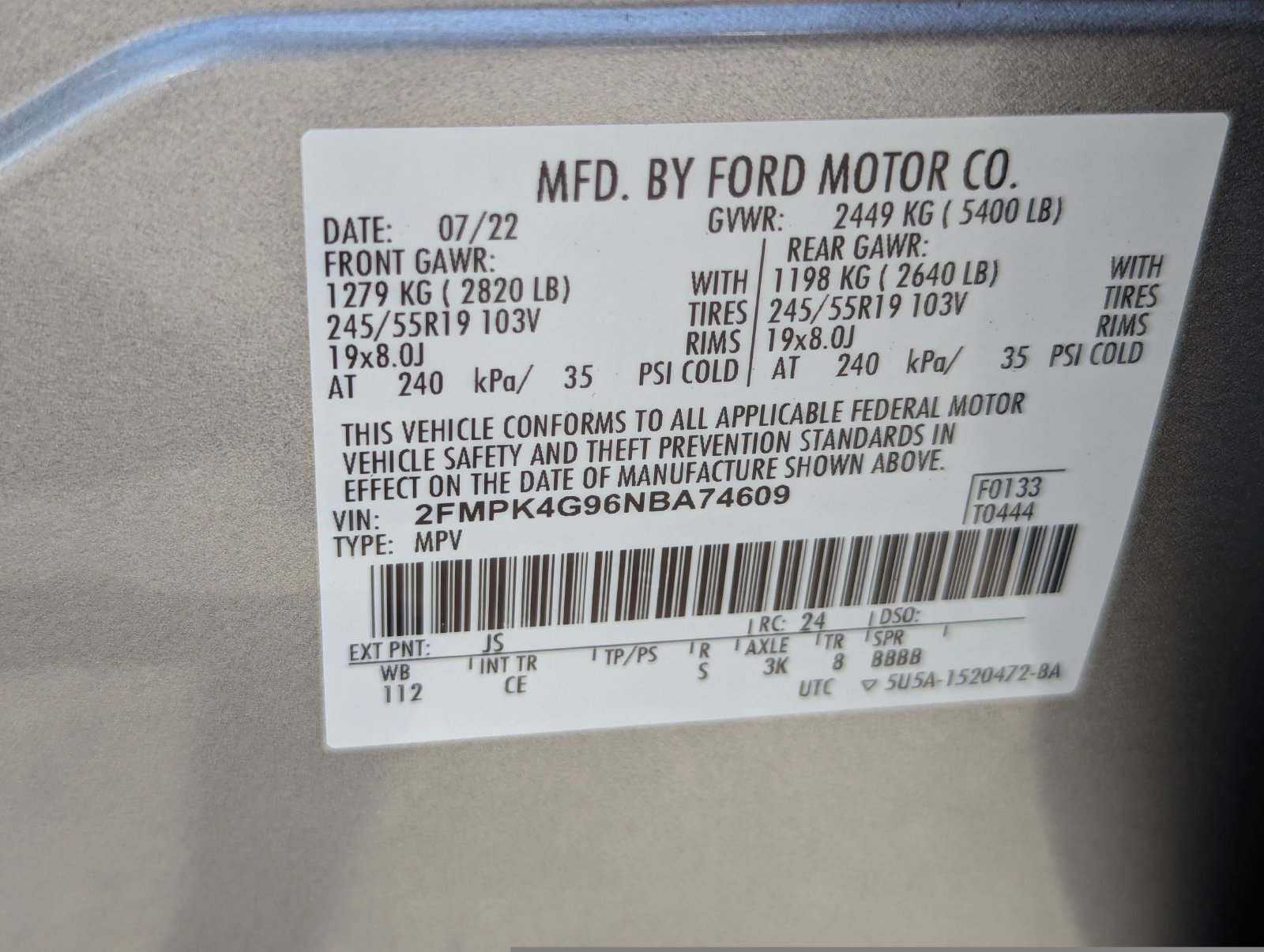 Used 2022 Ford Edge SE w/ Black Appearance Package AWD/4WD image 37