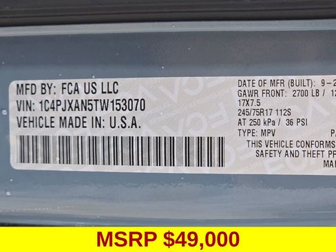 New 2026 Jeep Wrangler Sport S image 46