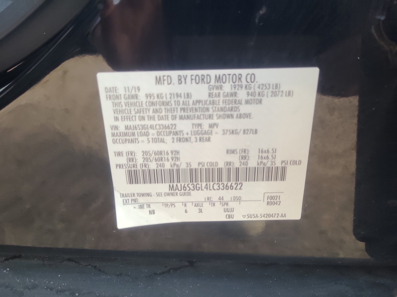 Used 2020 Ford EcoSport SE w/ SE Convenience Package AWD/4WD image 25