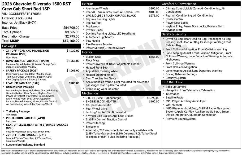 Used 2026 Chevrolet Silverado 1500 RST AWD/4WD image 61