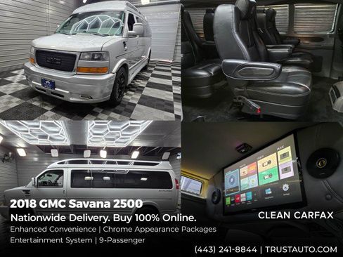 Used 2018 GMC Savana 2500 Extended w/ Enhanced Convenience Package RWD image 1