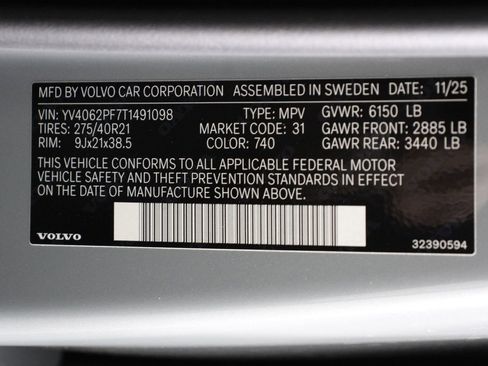 New 2026 Volvo XC90 B6 Ultra w/ Protection Package image 17