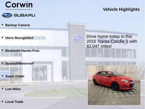 Used 2016 Toyota Corolla S Special Edition FWD image 6