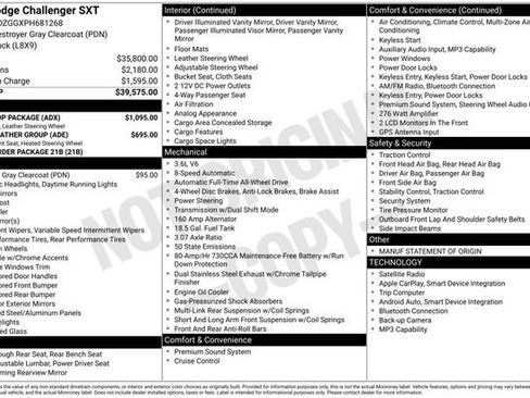 Used 2023 Dodge Challenger SXT w/ Blacktop Package image 33