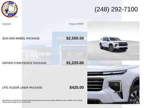 New 2026 Chevrolet Traverse LT w/ Sun and Wheel Package AWD/4WD image 5