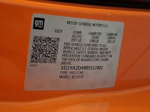 Used 2024 Chevrolet Corvette Stingray Coupe w/ Battery Protection Package RWD image 28