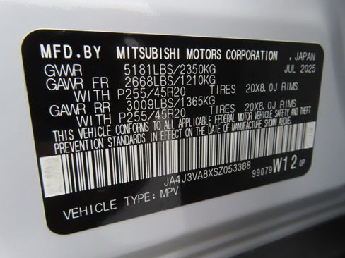 New 2025 Mitsubishi Outlander SE image 27