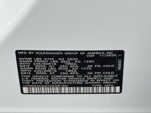 Used 2026 Volkswagen Atlas SE FWD image 37